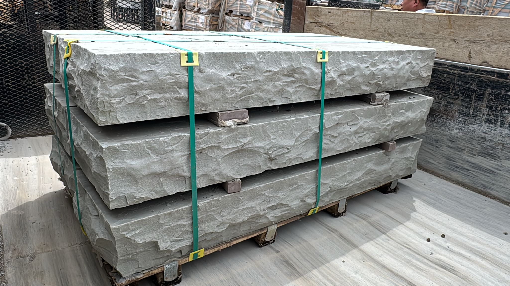 Dove grey matching step filler stone